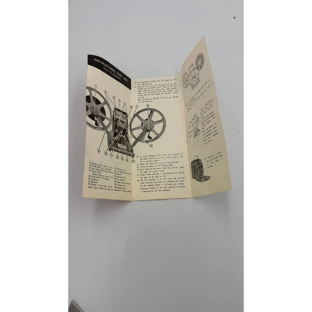 Minette Viewer Editor Eight 8mm Film Editor Vintage Japan Boxed w/ Manual